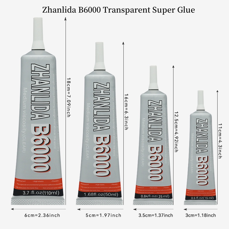 Zhanlida B6000 Clear Glue 15/5 - Glue For 3D Printing ulasan dan harga