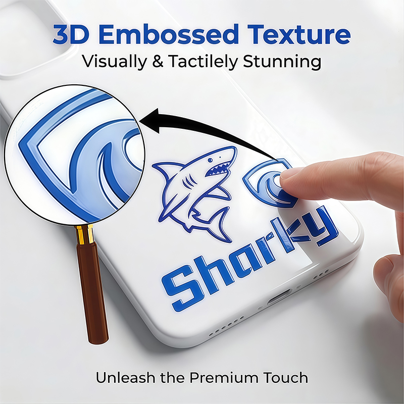 50pcs Sticker Custom Logo 3D U - 3D Printing Logo ulasan dan harga