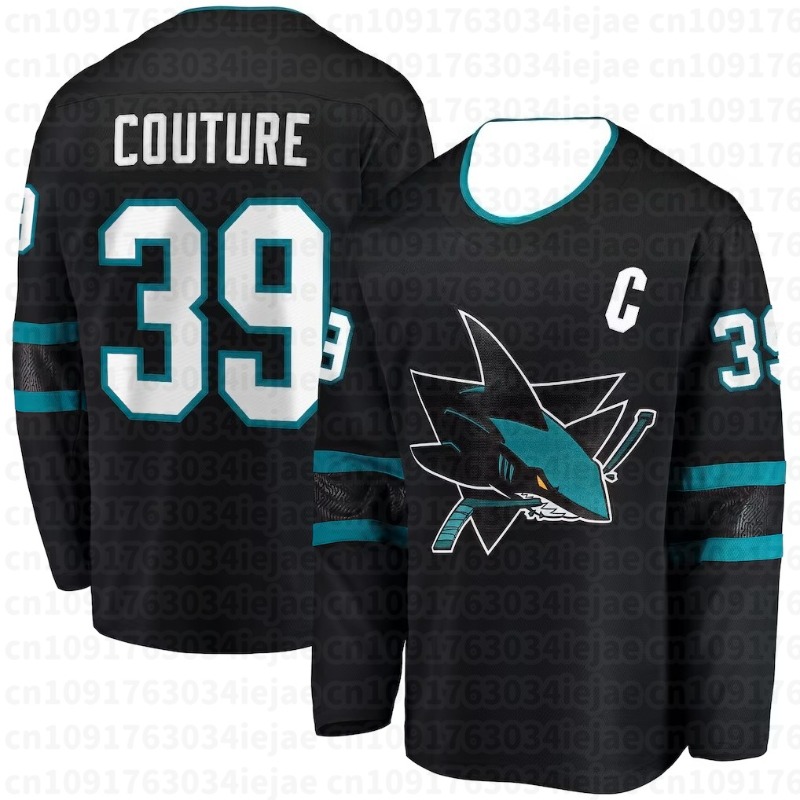 Hockey Jersey - Teal with Blac - 3D Printing Logo ulasan dan harga
