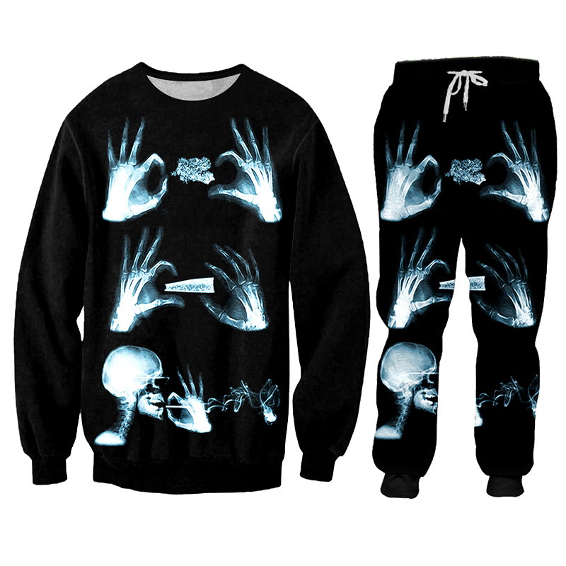 Hoodie pant Hip Hop Women/men  - 3D Printing X Ray ulasan dan harga