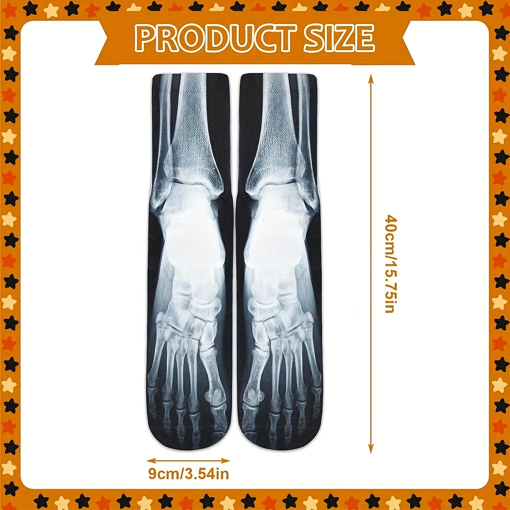 3D Skeleton X-Ray Crew Socks M - 3D Printing X Ray ulasan dan harga