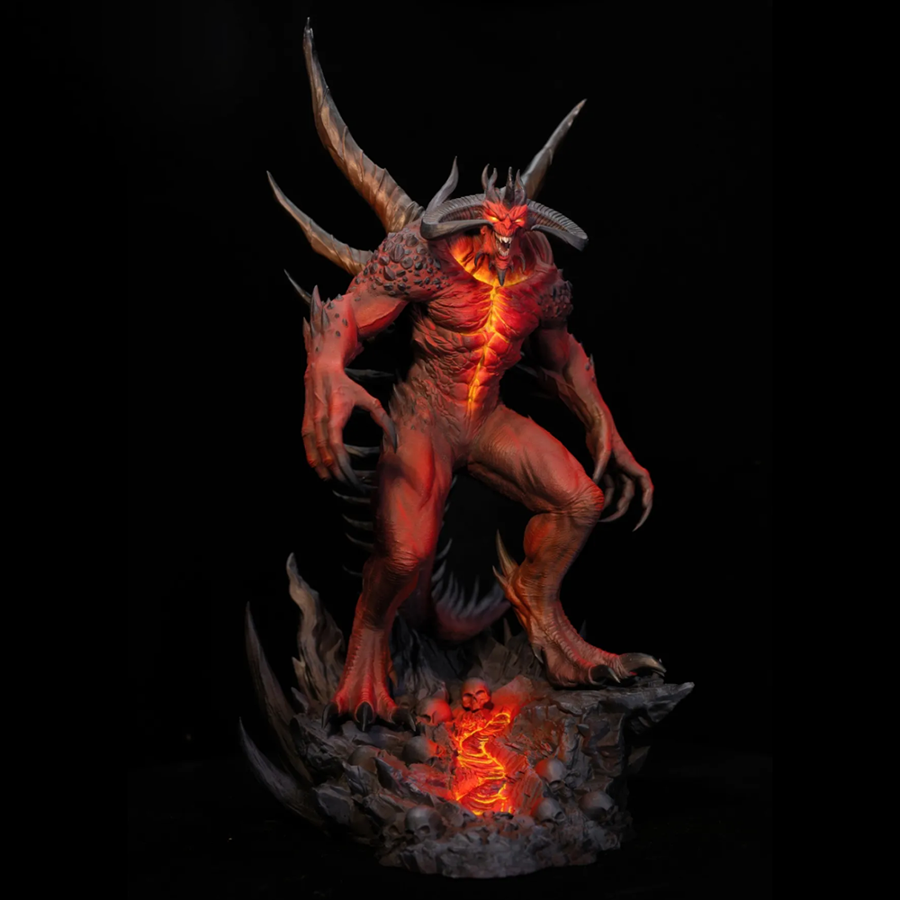 1PC Hell Demon Lord Diablo 3D  - 3D Printing For Dummies ulasan dan harga