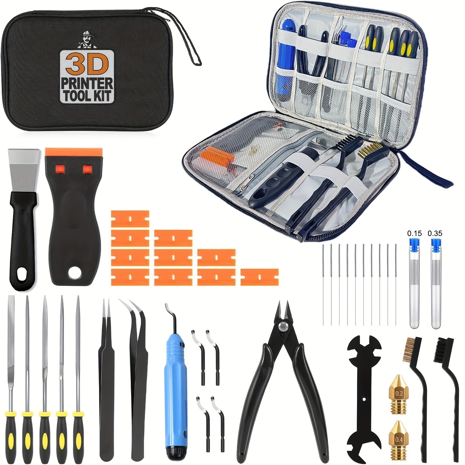 3D Printer Tools Kit, 33pcs 3D - 3D Printing Sla ulasan dan harga