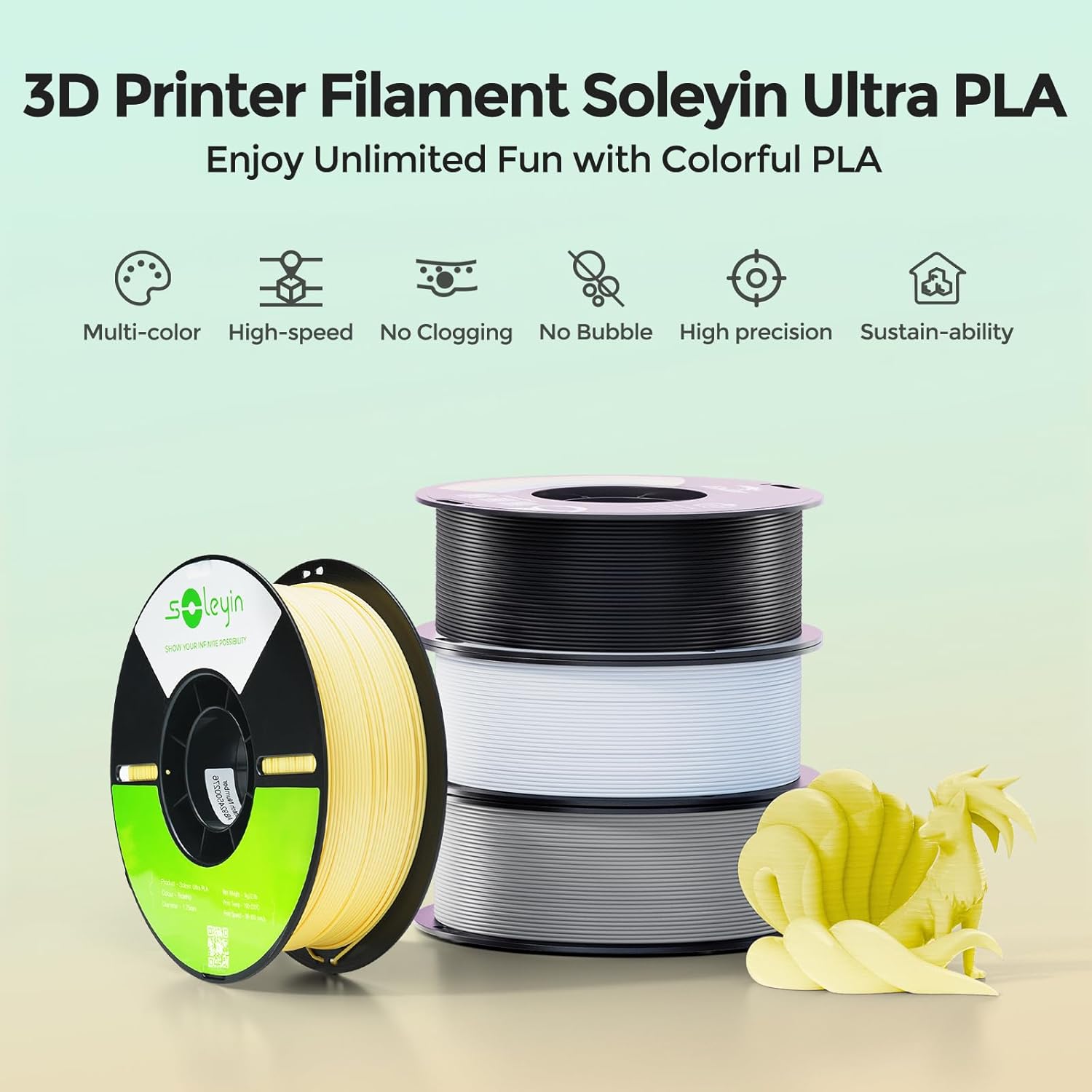 Creality Premium PLA 3D Printe - 3D Printing Result ulasan dan harga