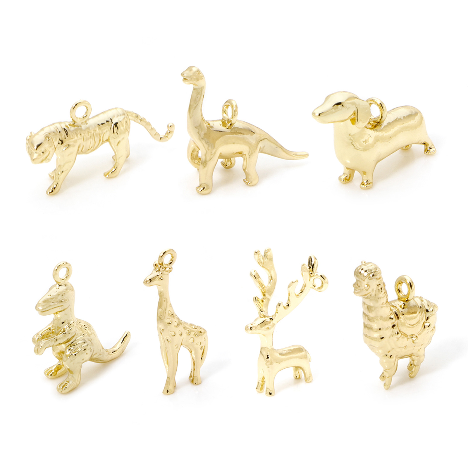 2pcs Animal Brass Charms 18k G - 3D Printing Jewellery ulasan dan harga