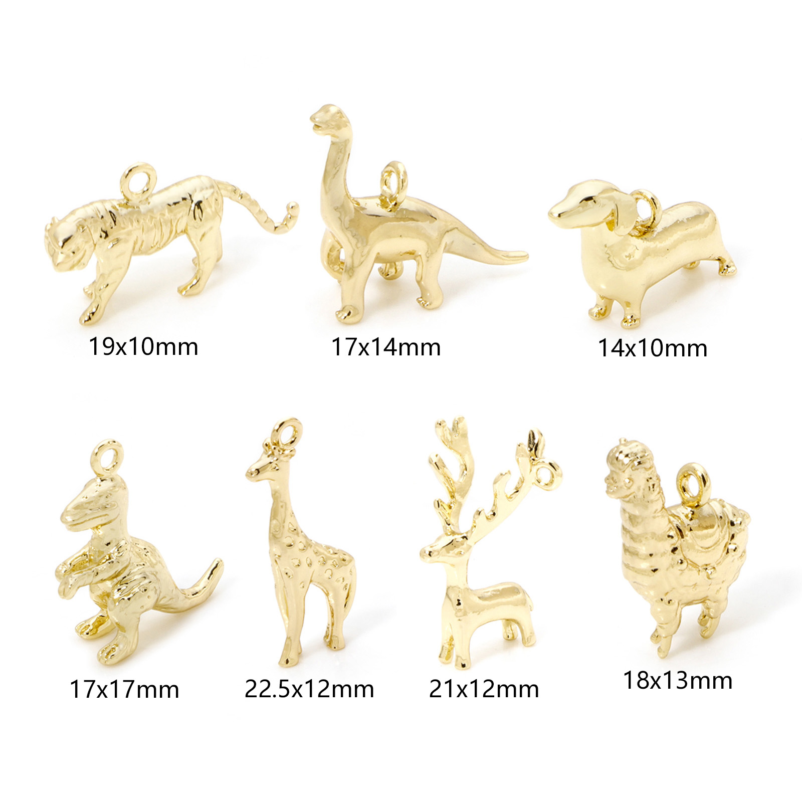 2pcs Animal Brass Charms 18k G - 3D Printing Jewellery ulasan dan harga