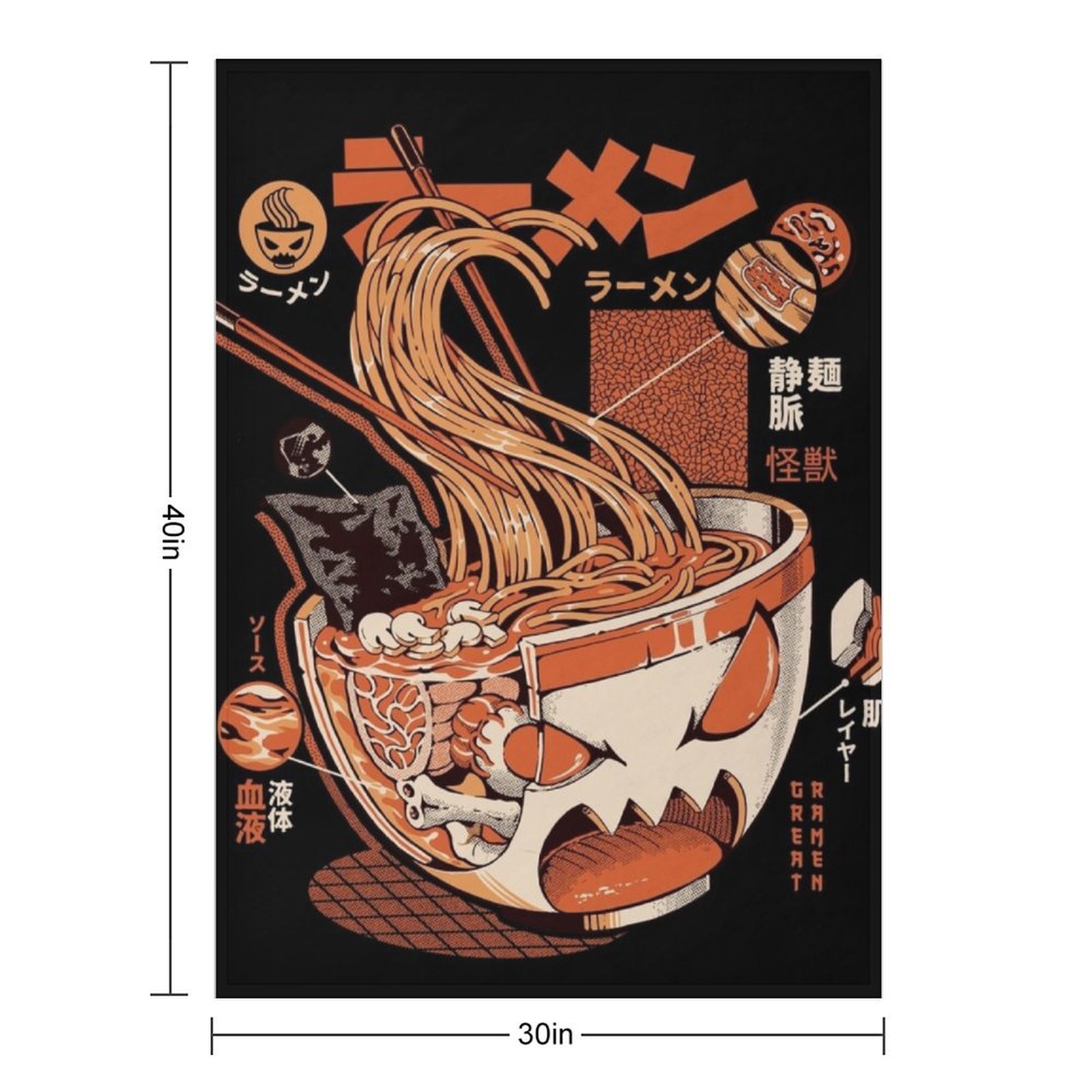 Black X-ray Great Ramen! Throw - 3D Printing X Ray ulasan dan harga