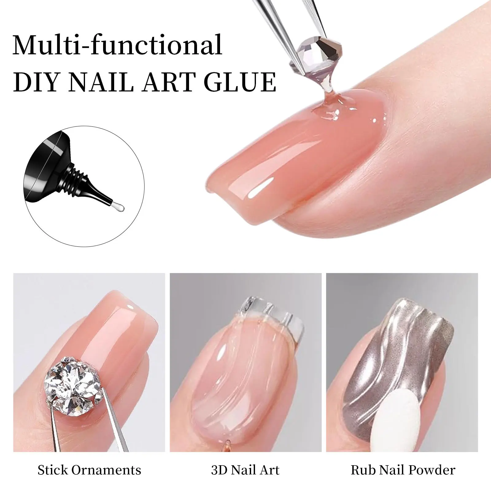 Nail Rhinestone Glue Gel for D - 3D Printing Jewellery ulasan dan harga
