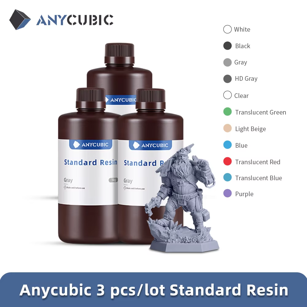 3kg ANYCUBIC Standard UV Resin - 3D Printing Uv Sensitive Resin ulasan dan harga