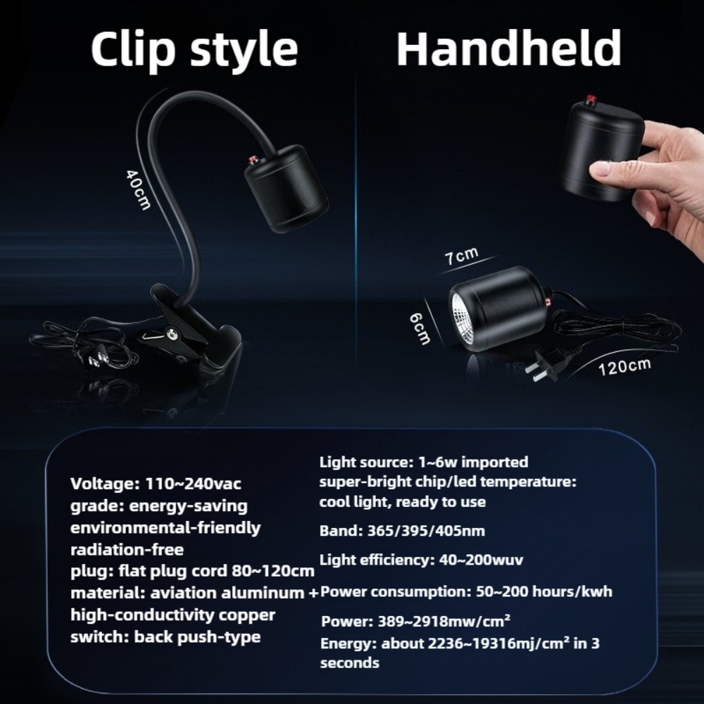Handheld Clamp UV Curing Lamp  - 3D Printing Sla ulasan dan harga